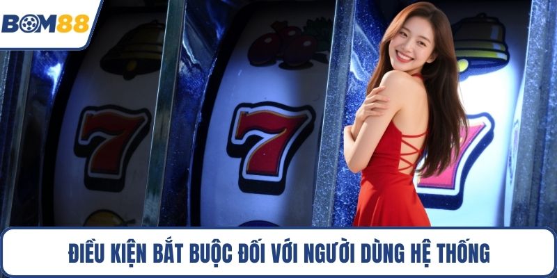 Điều kiện bắt buộc đối với người dùng hệ thống